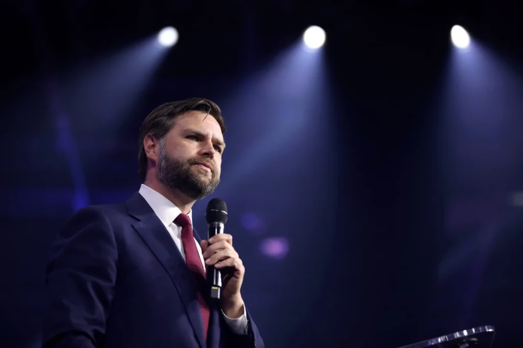 JD Vance (R) skal i debatt mot Tim Walz (D)